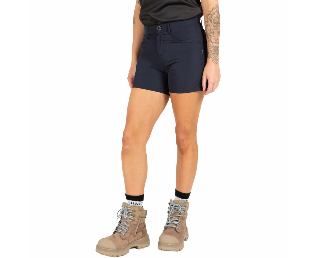 Unit | Womens Workwear Flexlite Shorts (Navy)