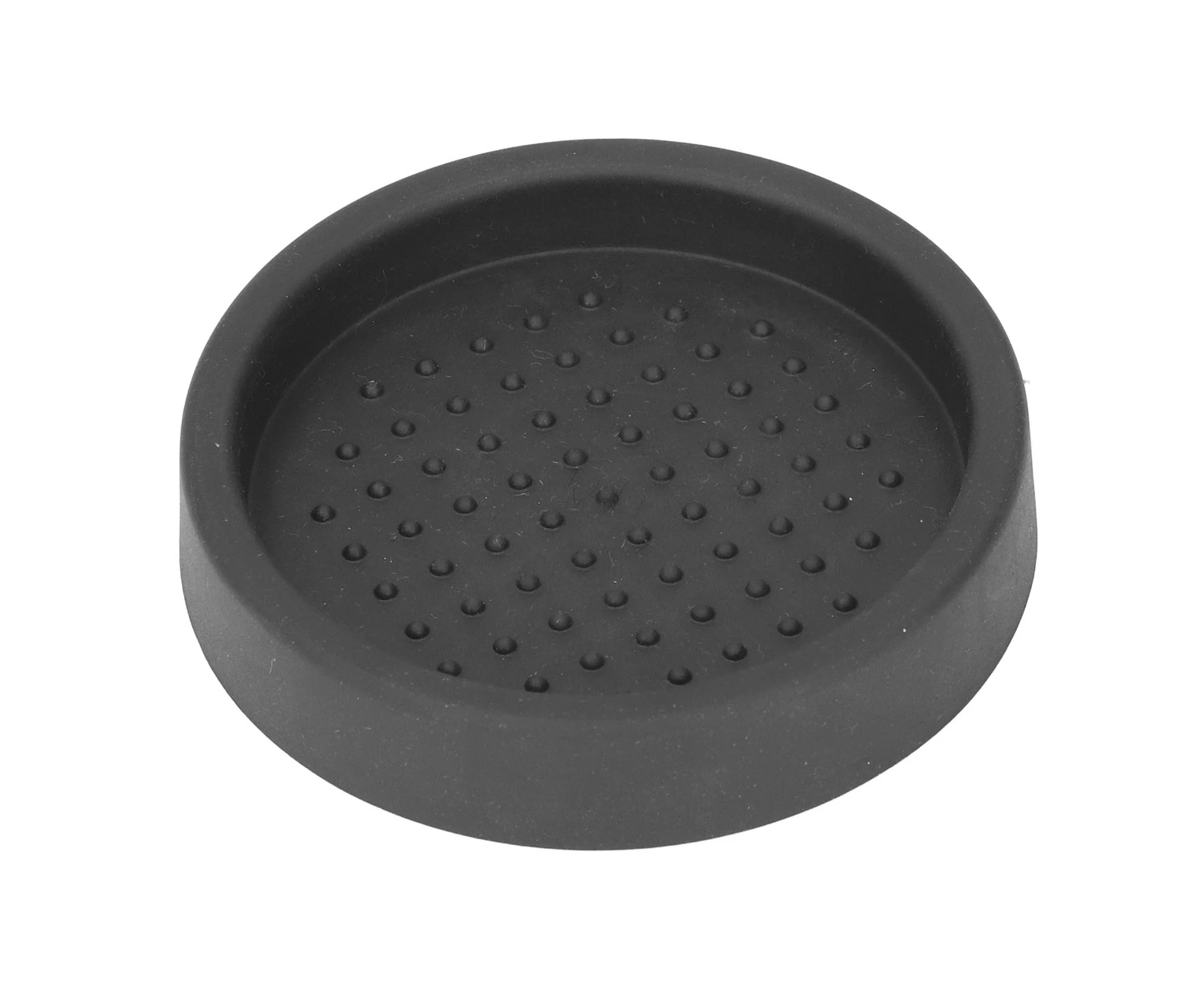 Coffee Tamper Mat Good Protection Compact Anti Slip Round Coffee Powder Pad for Cafe HouseholdBlack