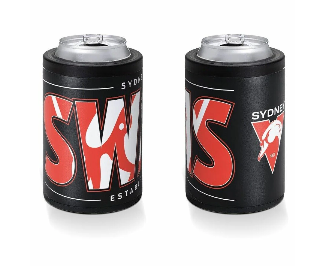 AFL Insulated Can Cooler - Sydney Swans - Stubby Cooler - Twist Top Lid