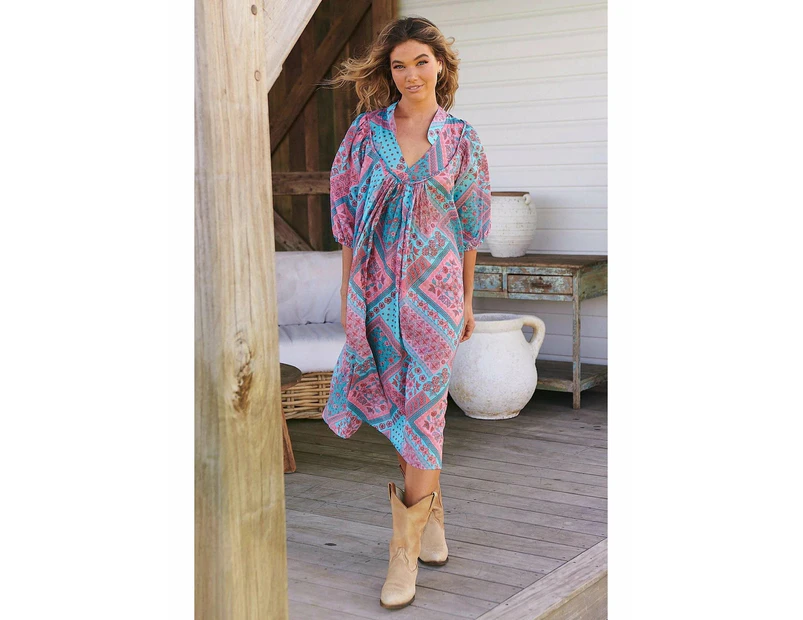 JAASE PLUS Luana Print Bohemian Midi Dress