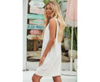 JAASE Cotton Tank Dress - White