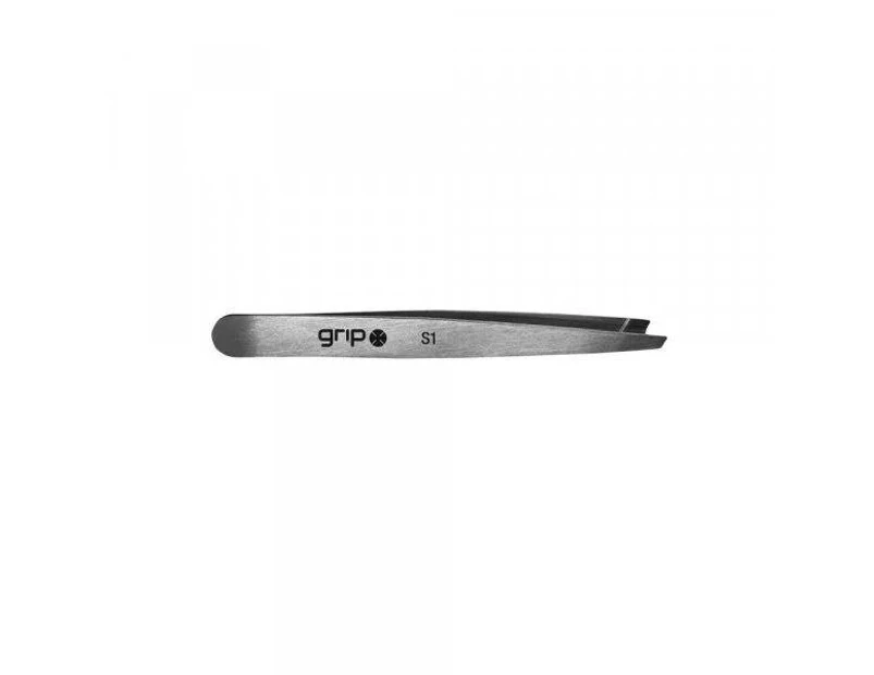 Caronlab Grip Slanted Tip Tweezer S1 (Stainless Steel)