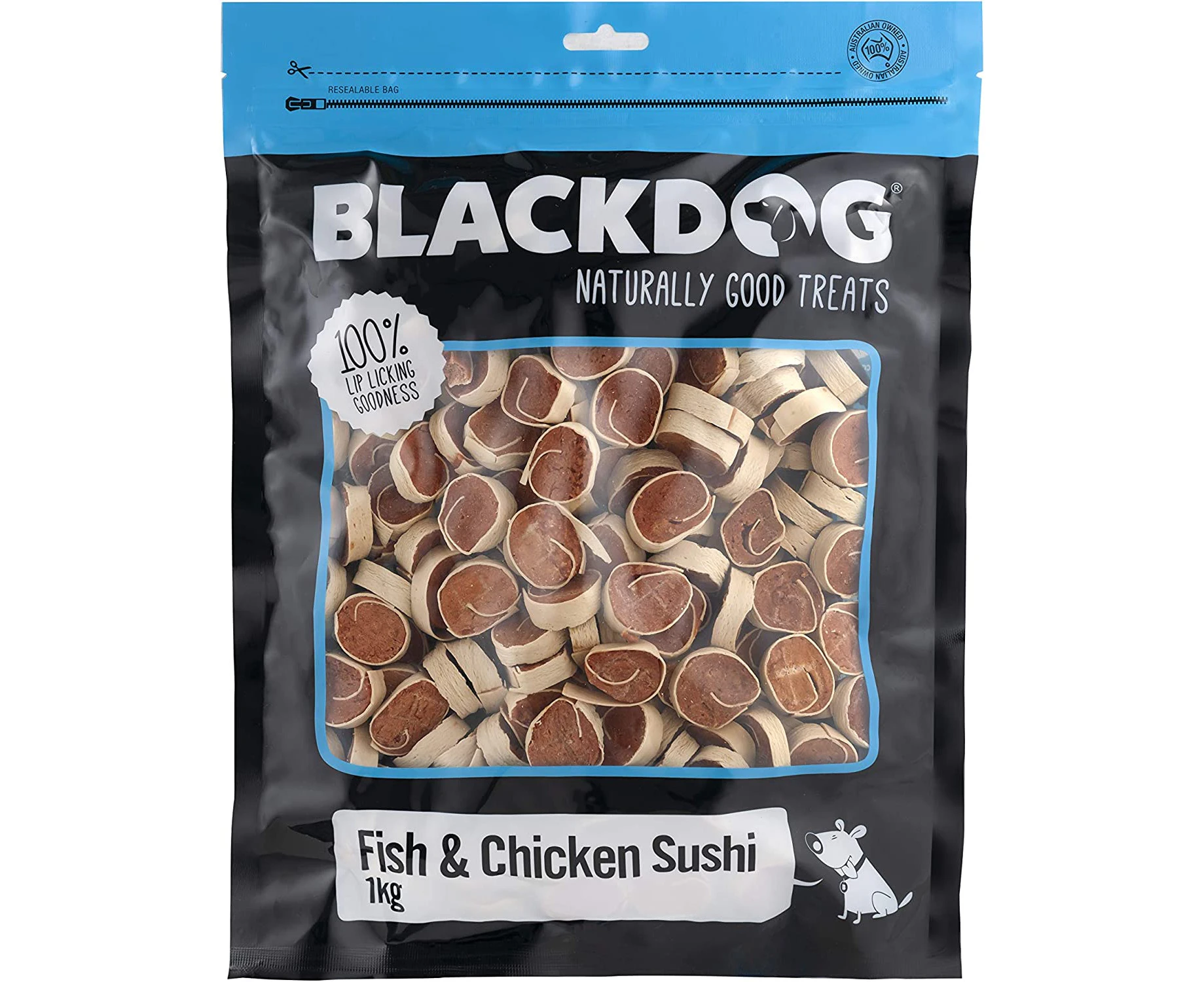 BLACKDOG Fish & Chicken Sushi - 1kg, All