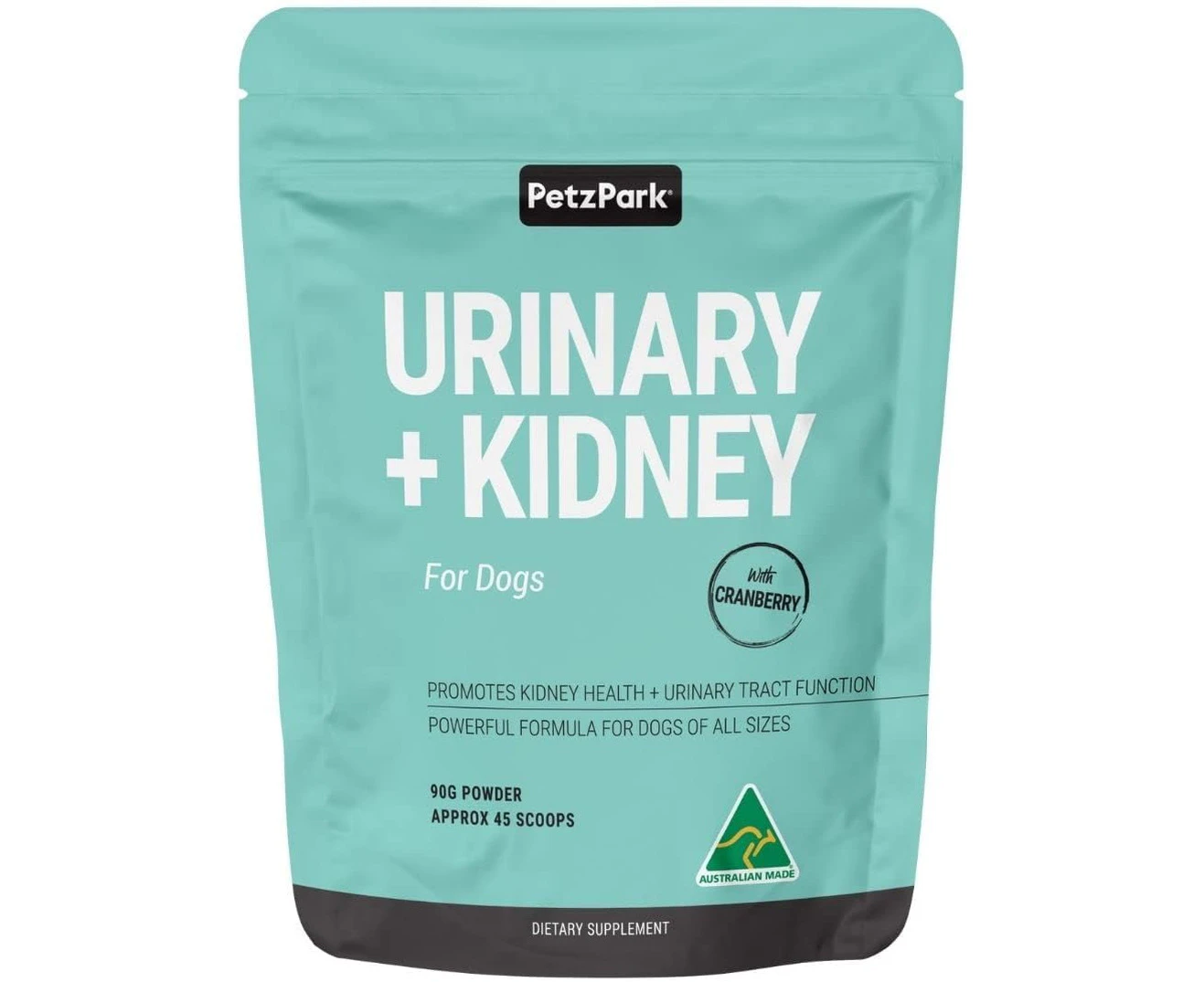 Petz Park Urinary Kidney Care for Dogs - Bladder, Kidney, Urinary Tract Supplement Dogs - Made in Australia - UTI Dogs - Cranberry, Nettle Seed, D-Mannose