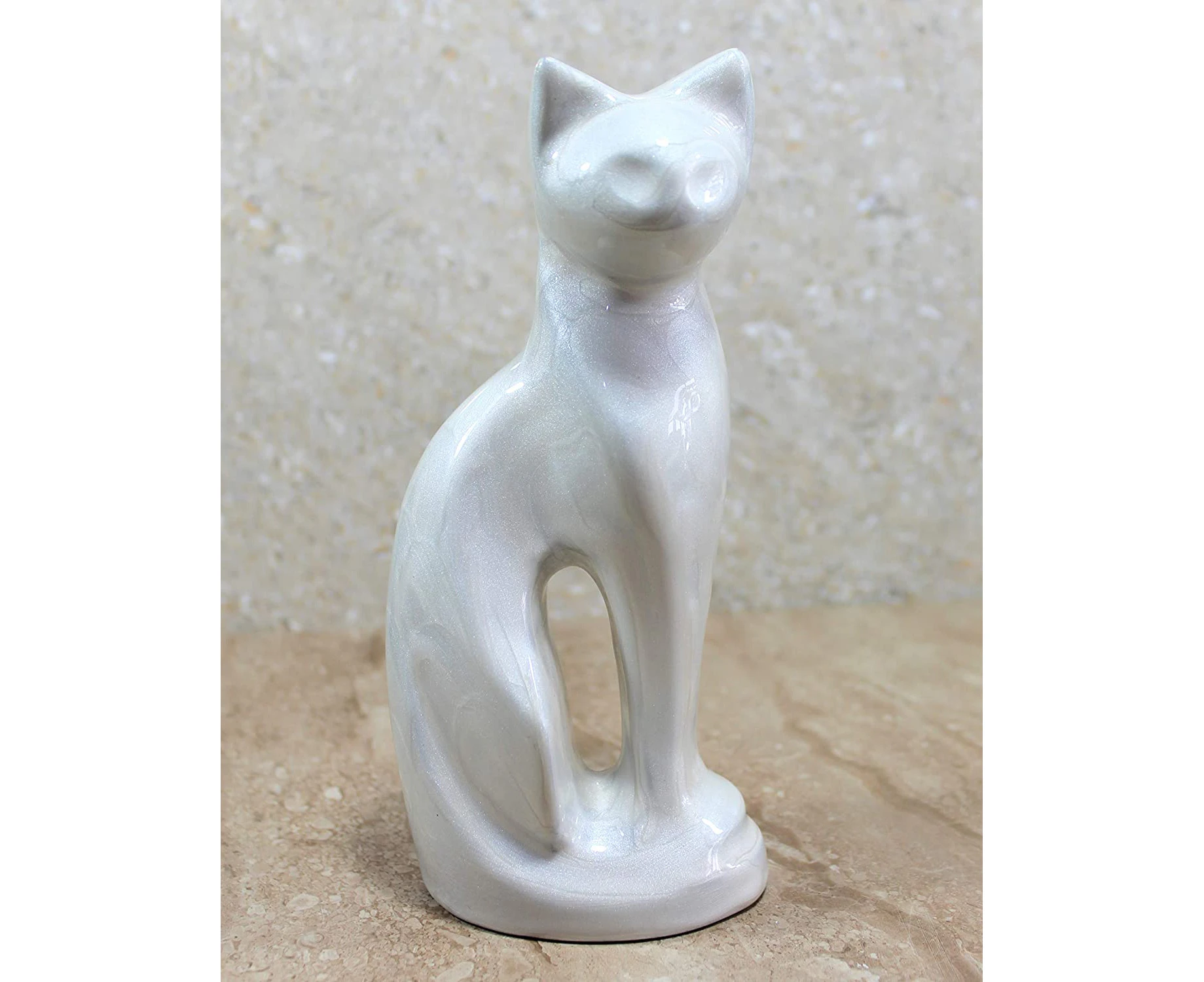 eSplanade Pet Cat Cremation Urn Memorials urn Container Jar Pot | Brass Urn | Metal Urn | Burial Urn | Memorials Keepsake | Pet urn Cat urn