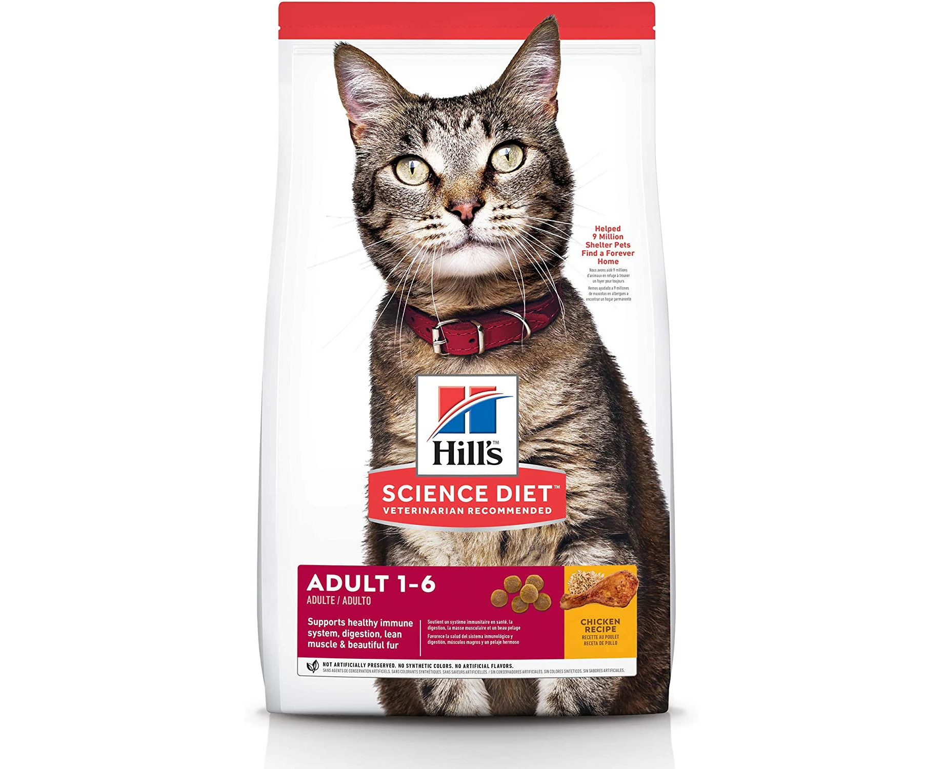 Hill's Science Diet Adult, Chicken Recipe, Dry Cat Food, 4kg Bag