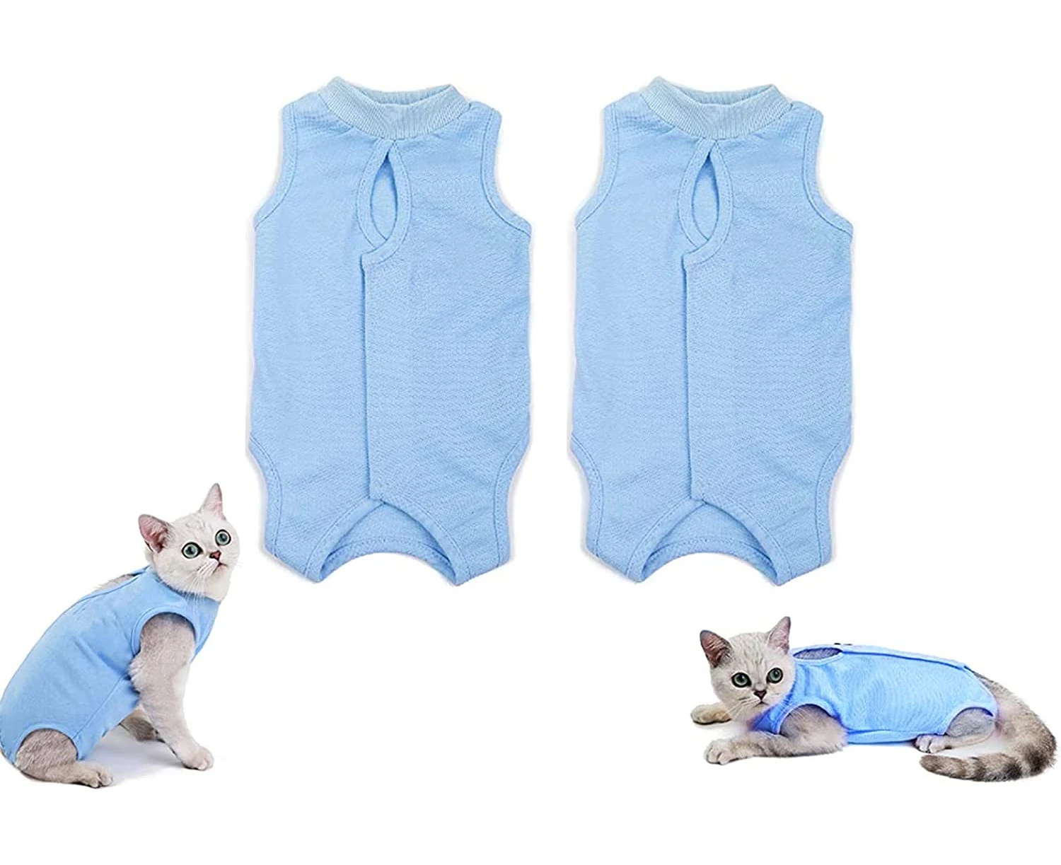 Cat Surgery Recovery Suit ValueHall Cat Surgical Recovery Suit E-Collar Alternative Cat Recovery Suit for Preventing Secondary Infection and Surgery Wear A