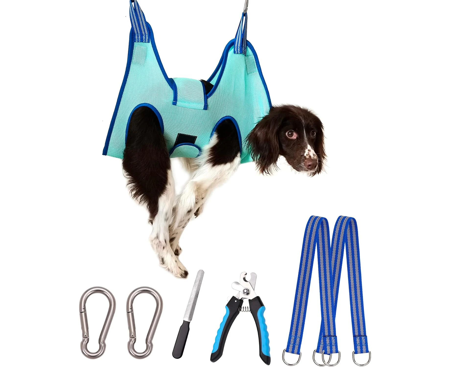 Kkiimatt Dog Grooming Hammock, Dog Hanging Harness for Nail Clipping, Dog Trimming Cutting Hammock for Grooming, Dog Sling Holder Helper for Nail Trimming,