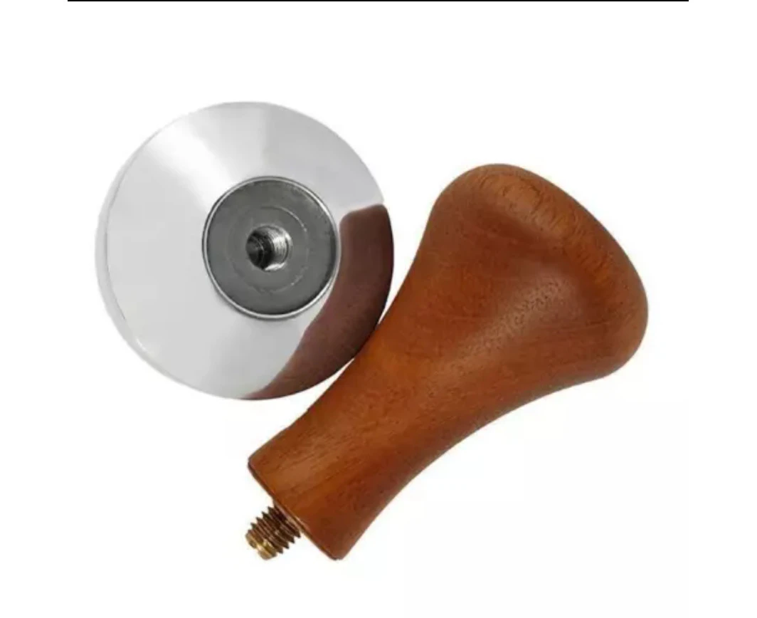 51mm Stainless Coffee Tamper Wooden Handle Barista Espresso Grinder AU Stock