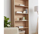 Cooper & Co. Harper 5 Tier Bookshelf Oak