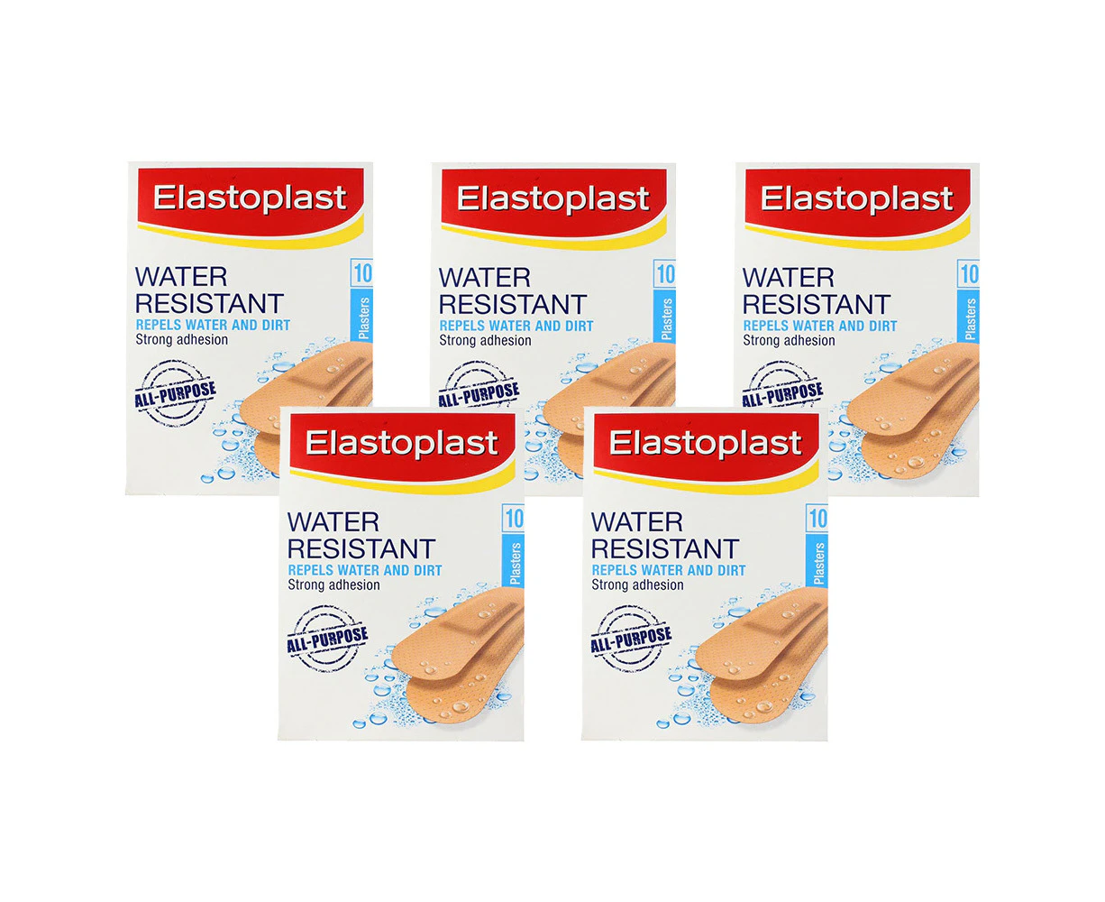 50pc Elastoplast Water Resistant Plasters Wound Bandage Adhesive Strips