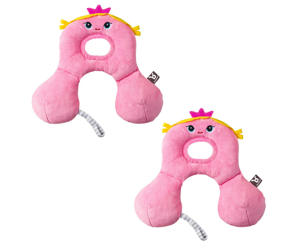 2PK Benbat Total Support Car Seat Headrest Head/Neck Travel Baby Pillow Fairy PK