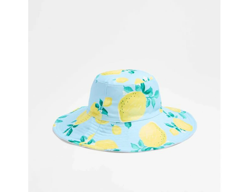 Target Reversible Wide Brim Printed Bucket Hat