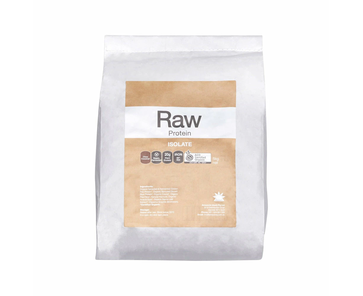 Amazonia Raw Protein Organic Isolate Choc Coconut 5kg