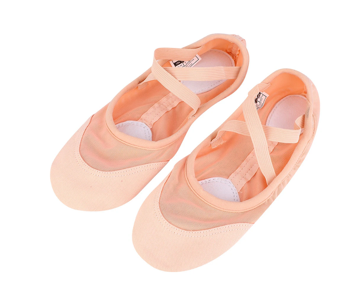 1 Pair Ballet Dance Shoes Adult Girls Children Soft Split Sole Dancing Shoe(37)