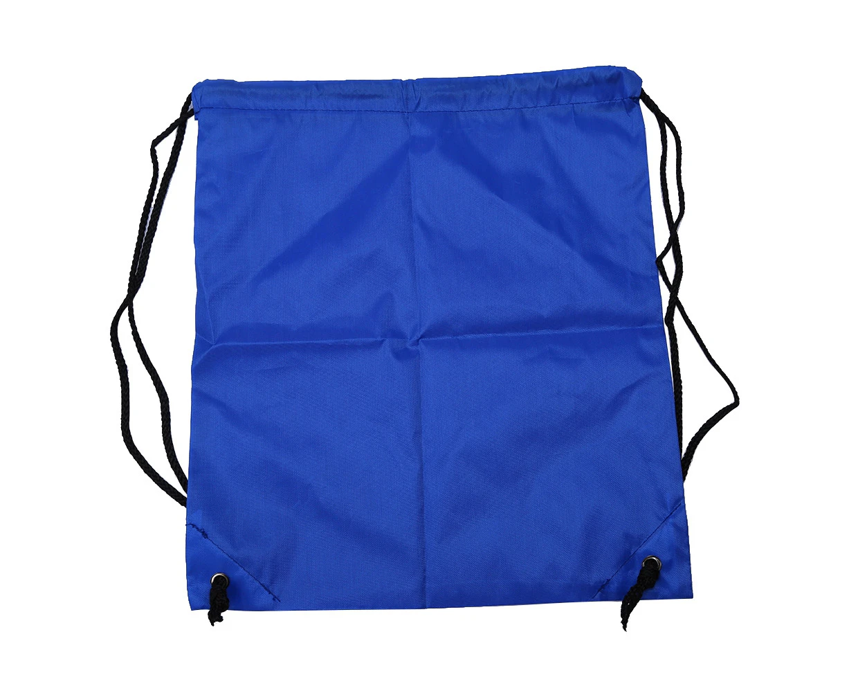 5 Colors Drawstring Backpack Waterproof Folding Bag Home Travel Sport Storage (Blue)