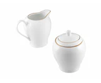 Maxwell & Williams White Gold Sugar & Creamer Set - White/Gold