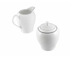 Maxwell & Williams White Platinum Sugar & Creamer Set - White/Platinum