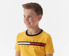 Tommy Hilfiger Boys' Tino Fashion Short Sleeve Tee / T-Shirt / Tshirt - Sugar Sun