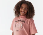 Eve Girl Youth Florida Tee / T-Shirt / Tshirt - Pink