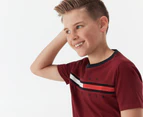 Tommy Hilfiger Boys' Tino Fashion Short Sleeve Tee / T-Shirt / Tshirt - Rouge