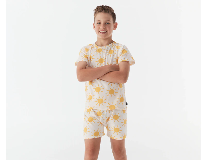 Bonds Toddler/Kids' Tee & Shorts Sleep Set - Sun Burst/Yellow