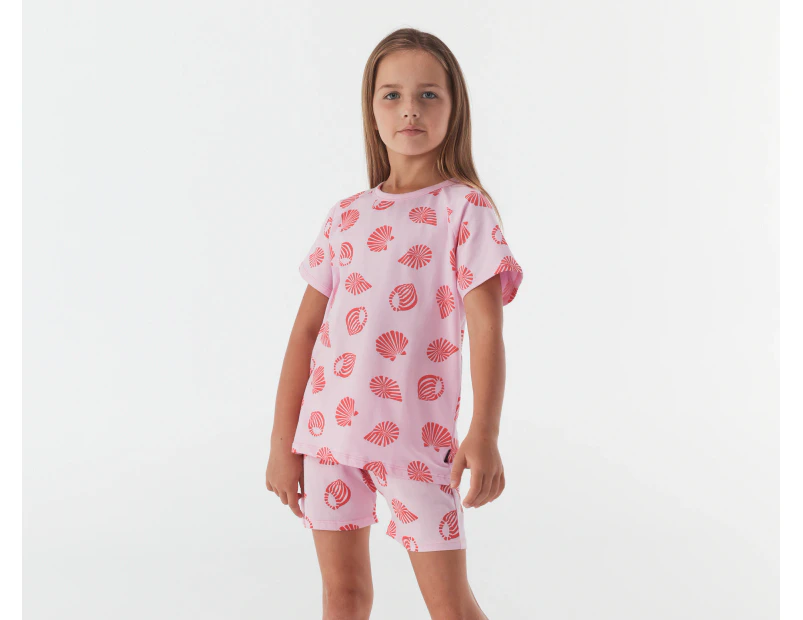 Bonds Toddler/Kids' Tee & Shorts Sleep Set - Sandy Seashells/Pink