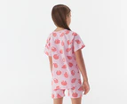 Bonds Toddler/Kids' Tee & Shorts Sleep Set - Sandy Seashells/Pink