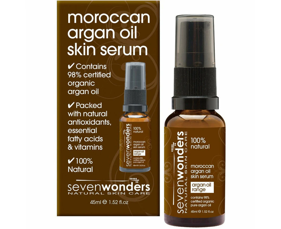 Seven Wonders Natural Skin Care Moroccan Argan Oil Skin Serum 45ml