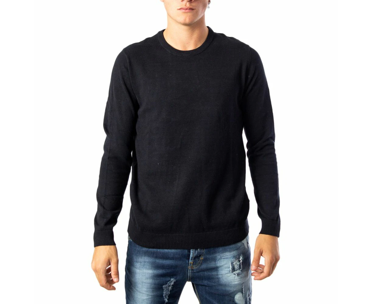 Jack Jones Black Cotton T Shirt