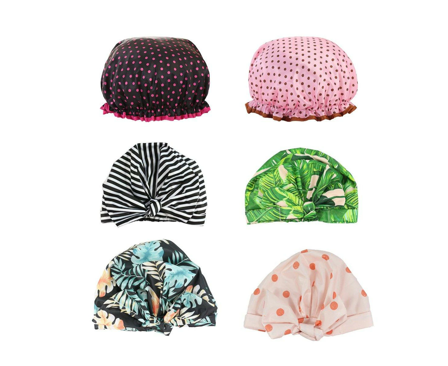 Woman Shower Cap Reusable Long Hair Large Turban Bathroom Waterproof Hair Cap