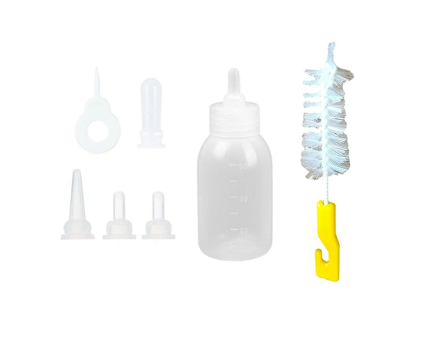 Puppy Kitten Feeding Bottle Set Pet Dog Cat Bady Nursing Water Milk Feeder 60ML