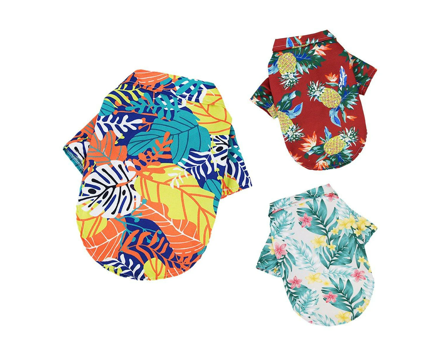 Lightweight Hawaiian Shirt for Pets Stylish Breathable Summer Pet Clothes