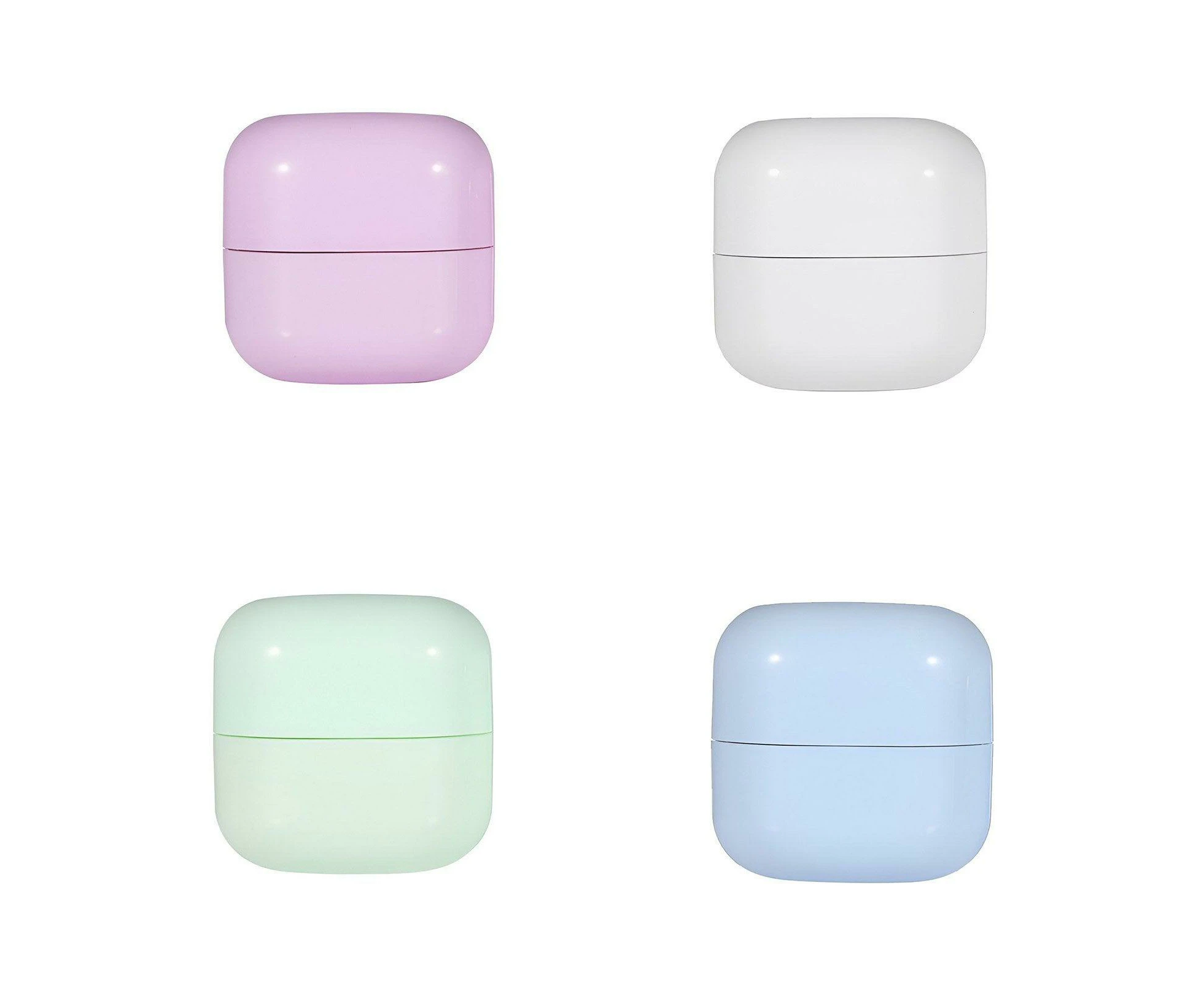 10p Square Lightproof Cream Jars Cosmetics Containers Skincare Lotion Makeup Jars