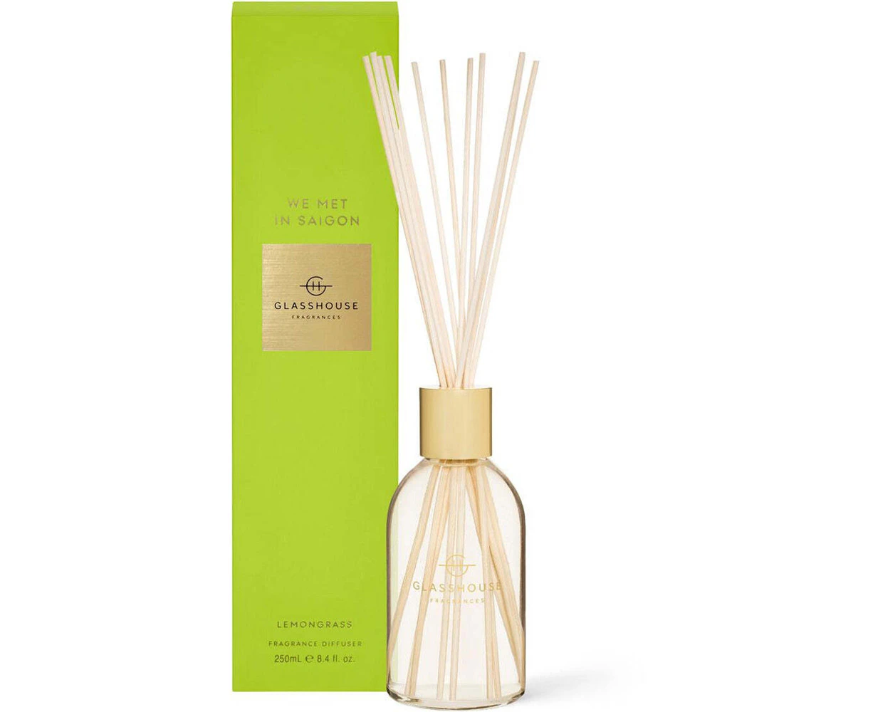 Glasshouse Fragrances We Met In Saigon 250ml Scented Reed Diffuser Lemongrass