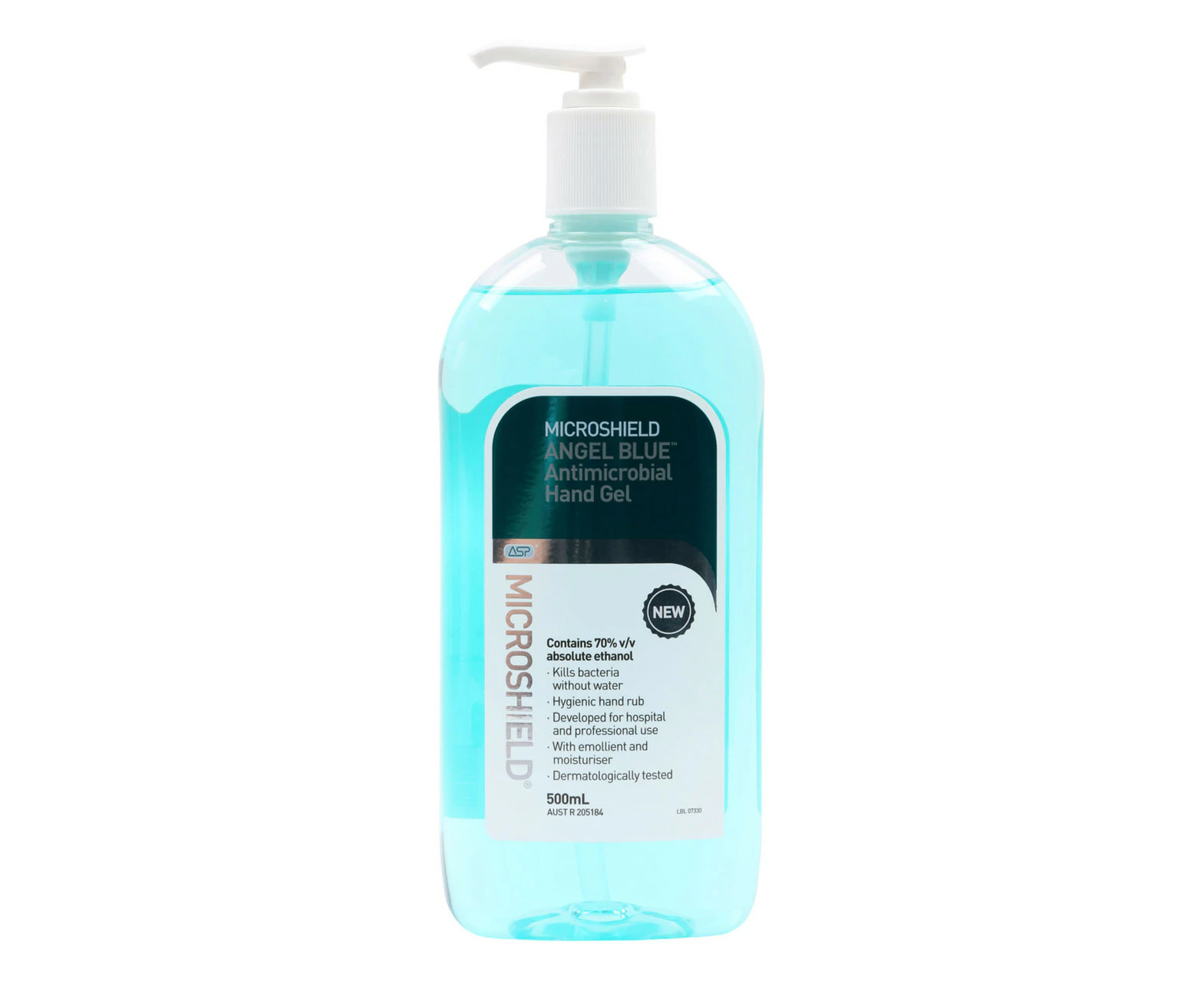 Microshield Angel Blue Antimicrobial Hand Gel 500ml