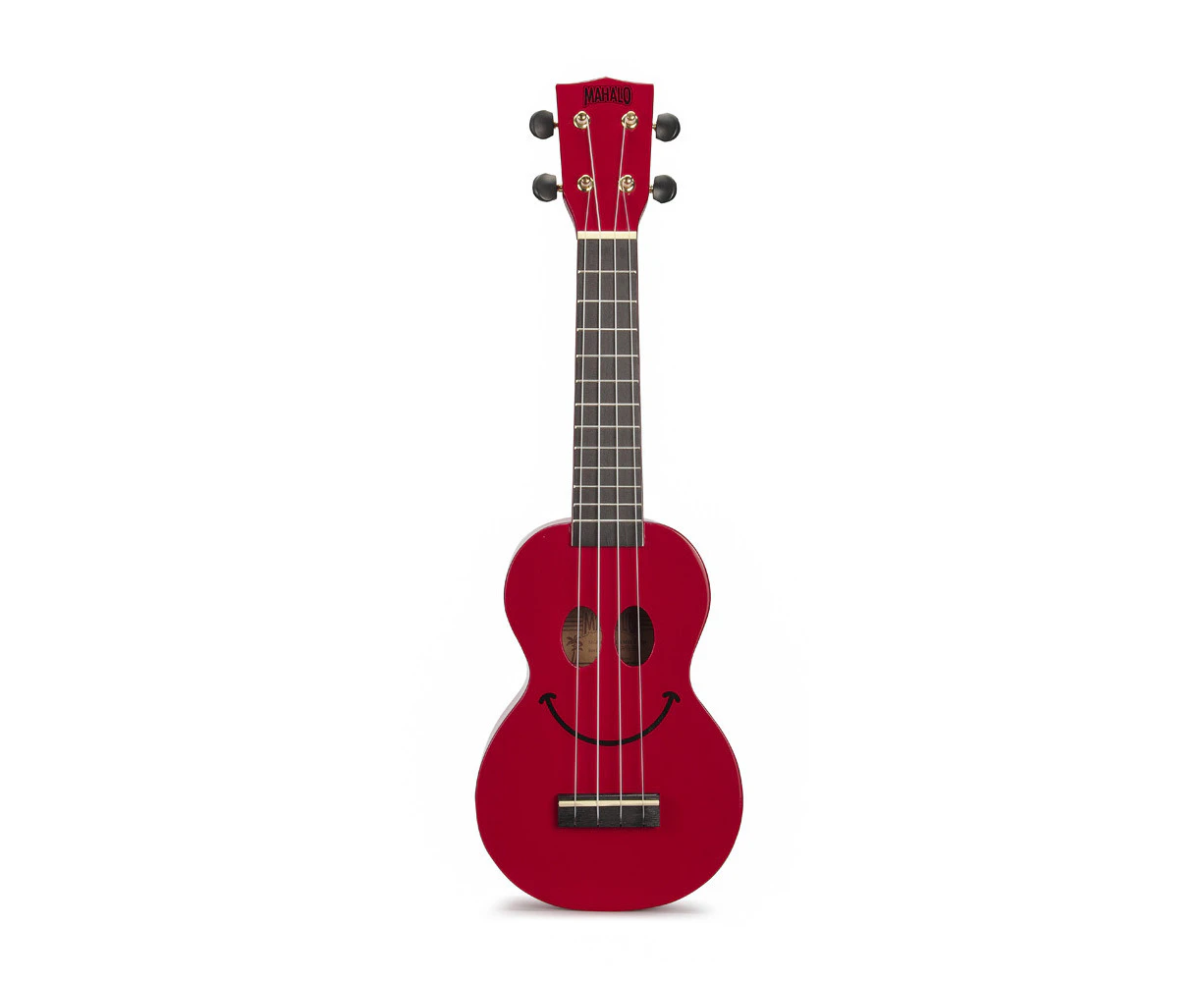 Mahalo U-Smile Series Soprano Ukulele (Red)