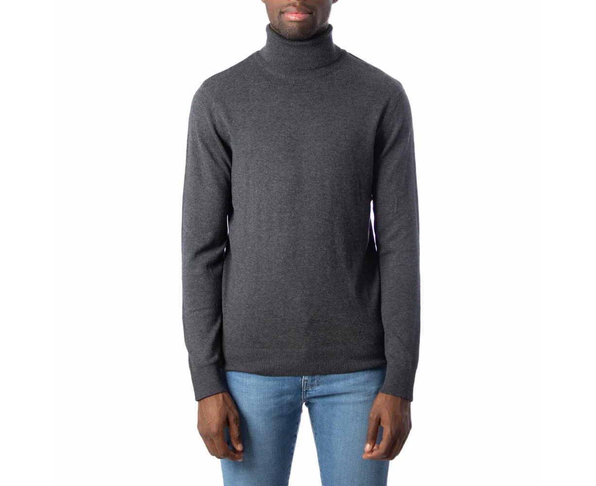 Jack Jones Gray Cotton Sweater