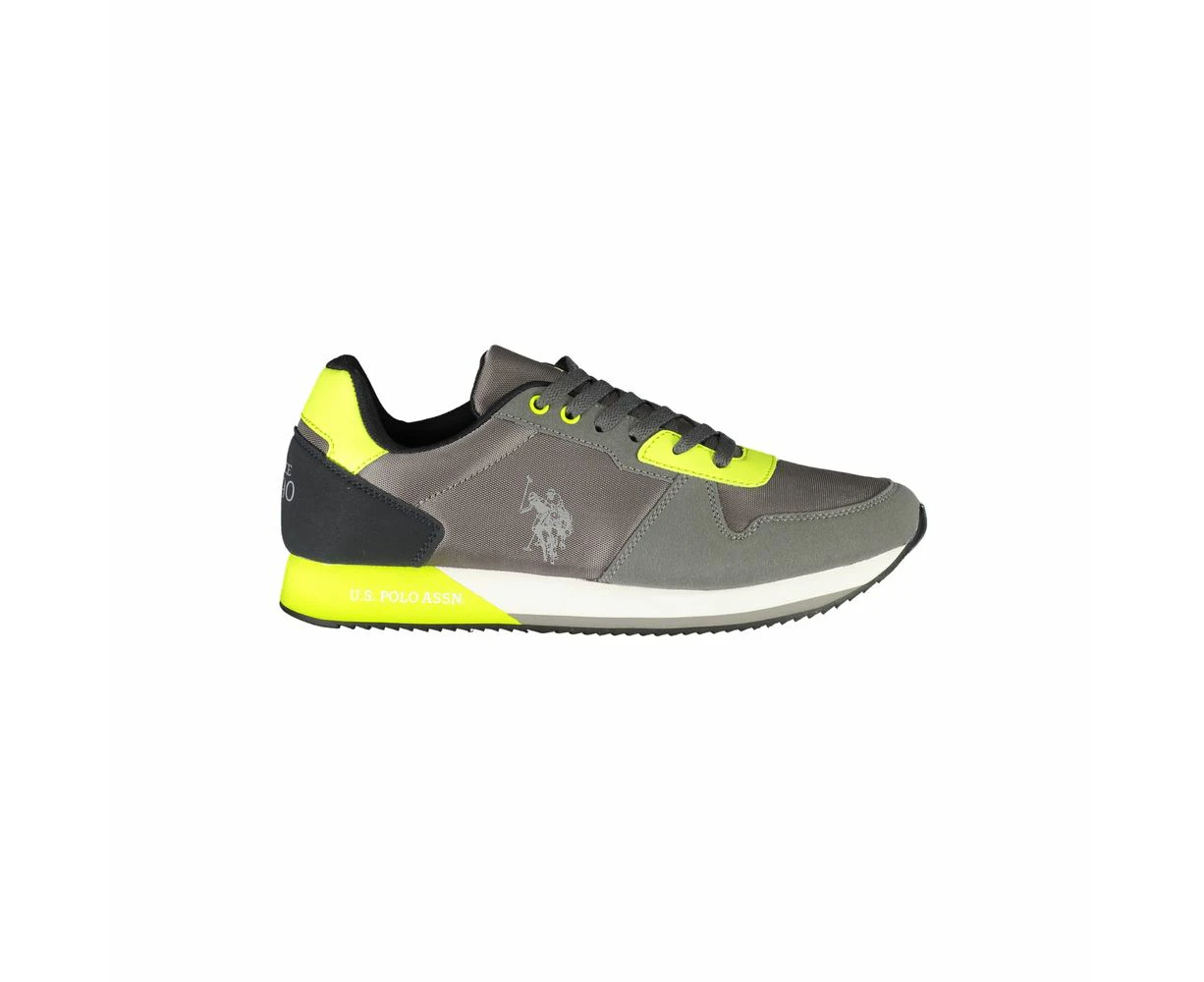 U.s. Polo Assn. Gray Polyester Men Sneaker