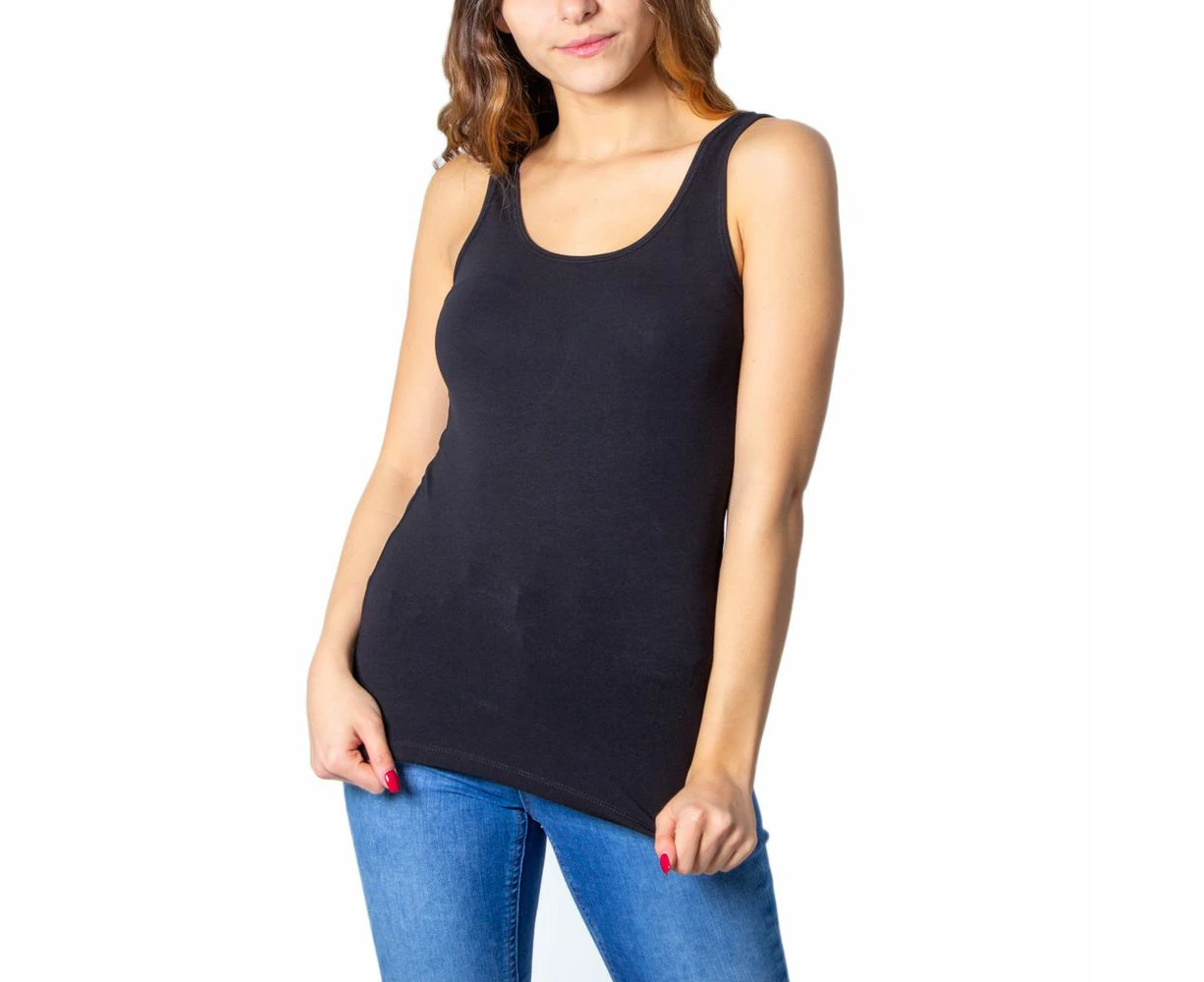 Only Black Cotton Tops & T Shirt