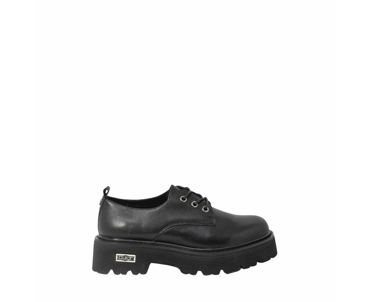 Cult Black Leather Sneaker