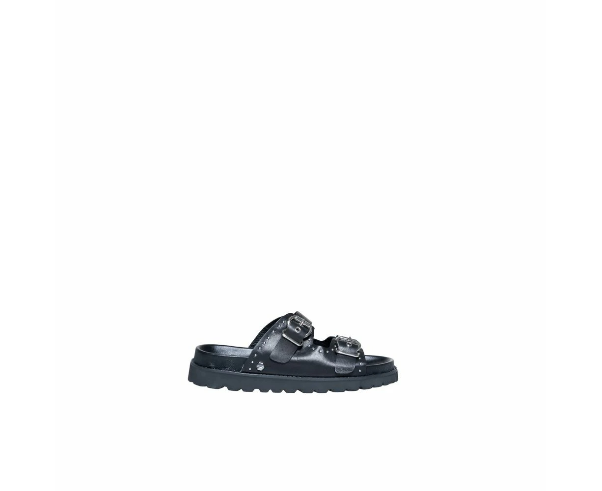 Cult Black Leather Sandal