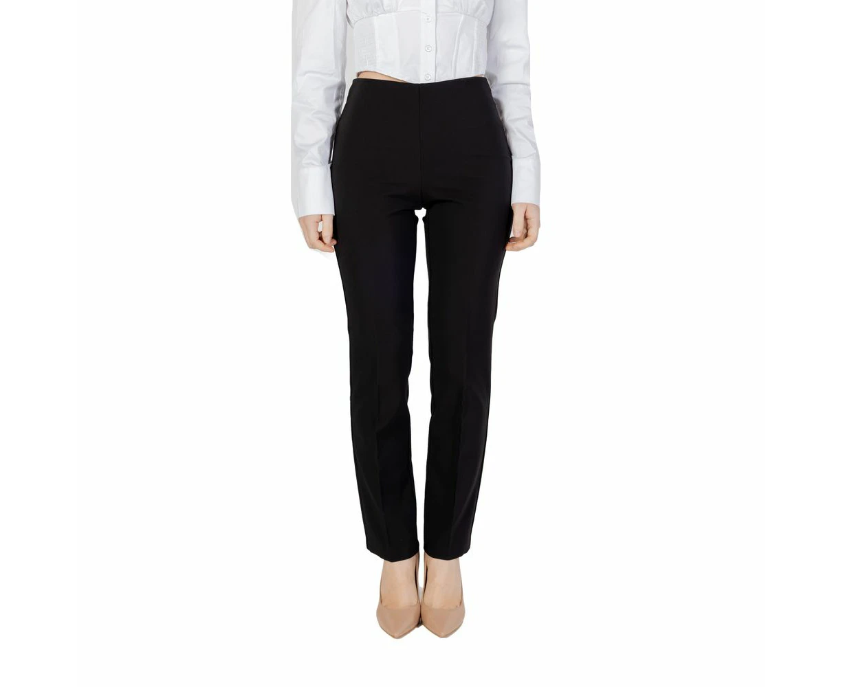 Sandro Ferrone Black Polyester Jeans & Pant