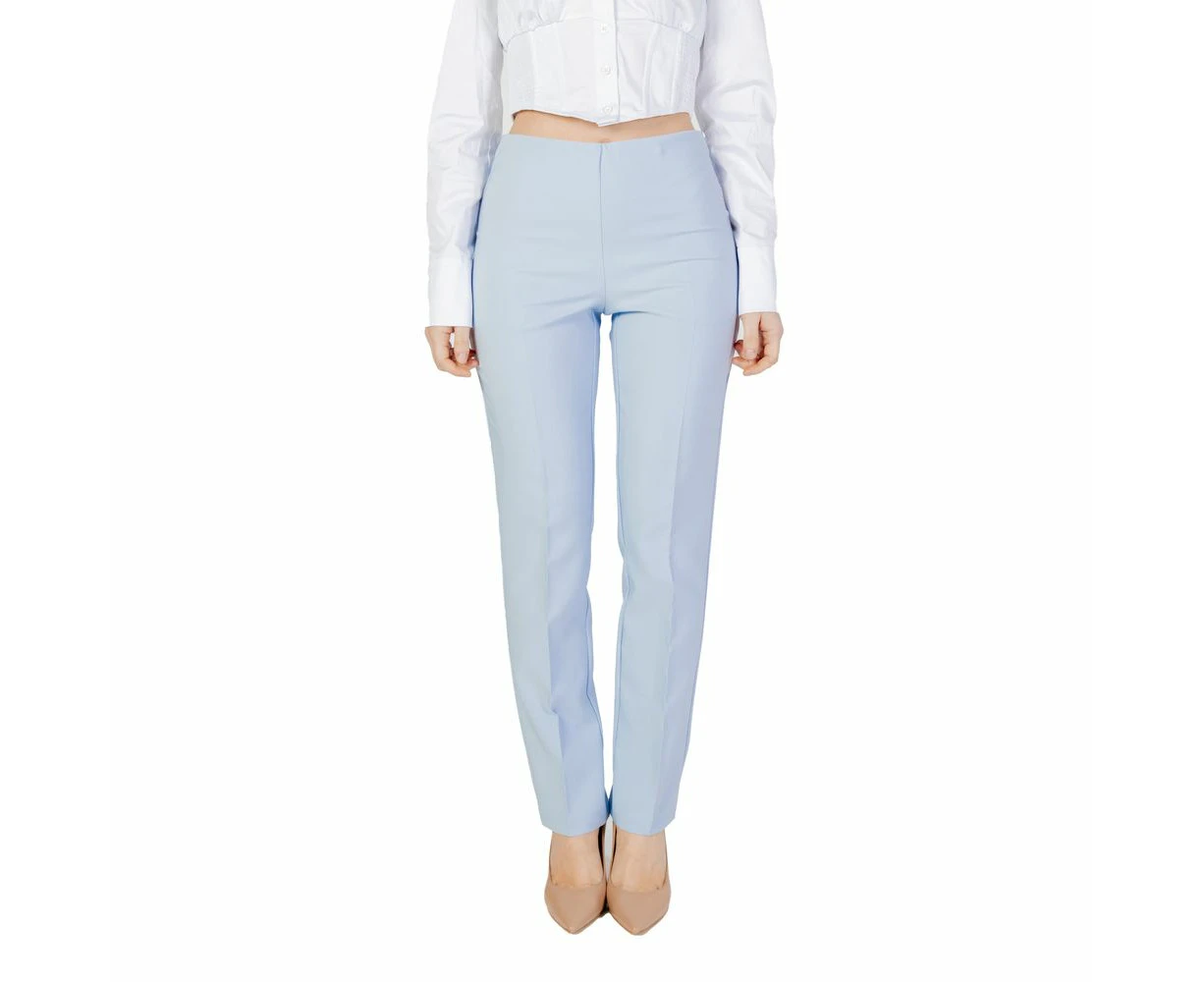 Sandro Ferrone Blue Polyester Jeans & Pant