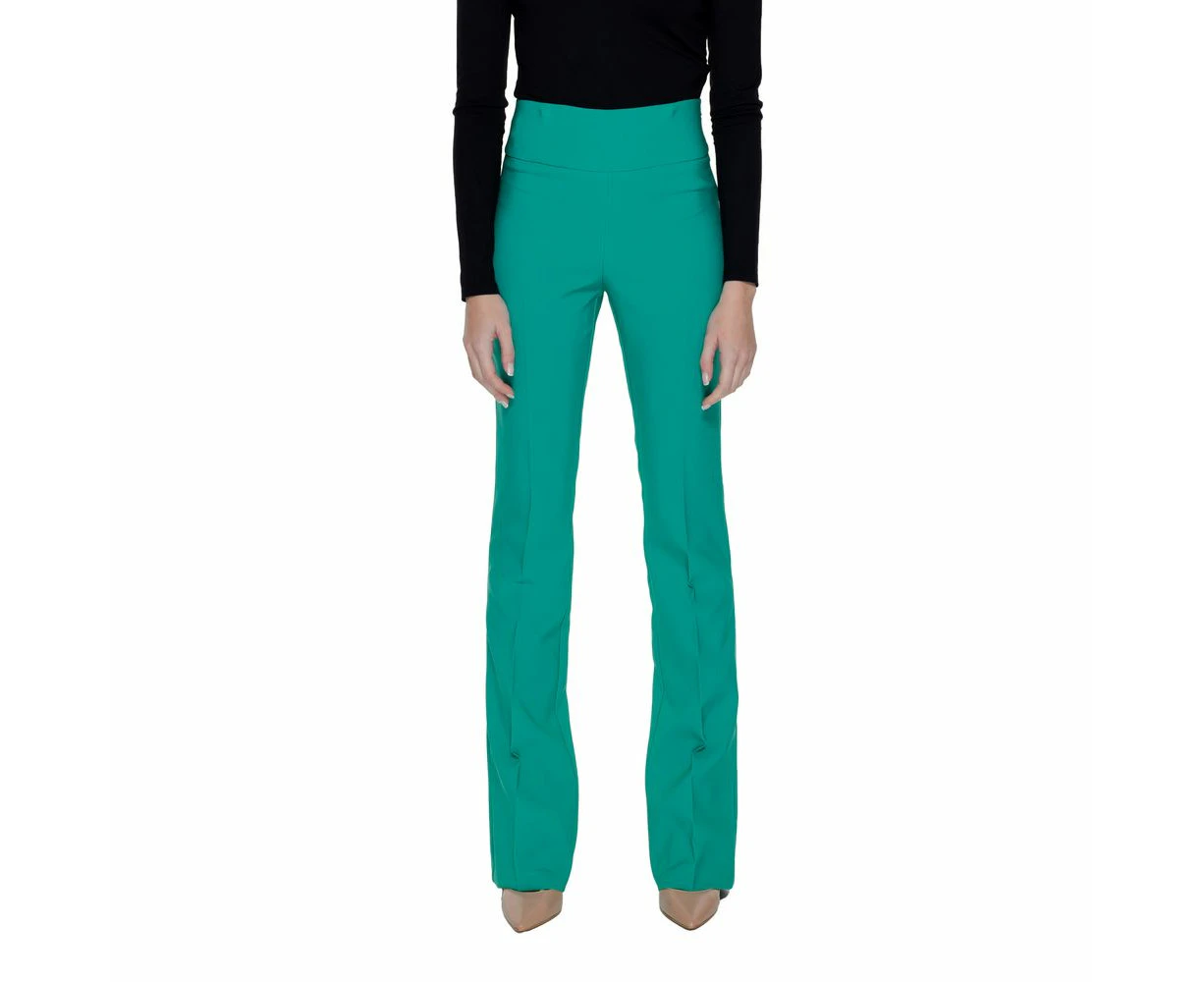 Sandro Ferrone Green Polyester Jeans & Pant