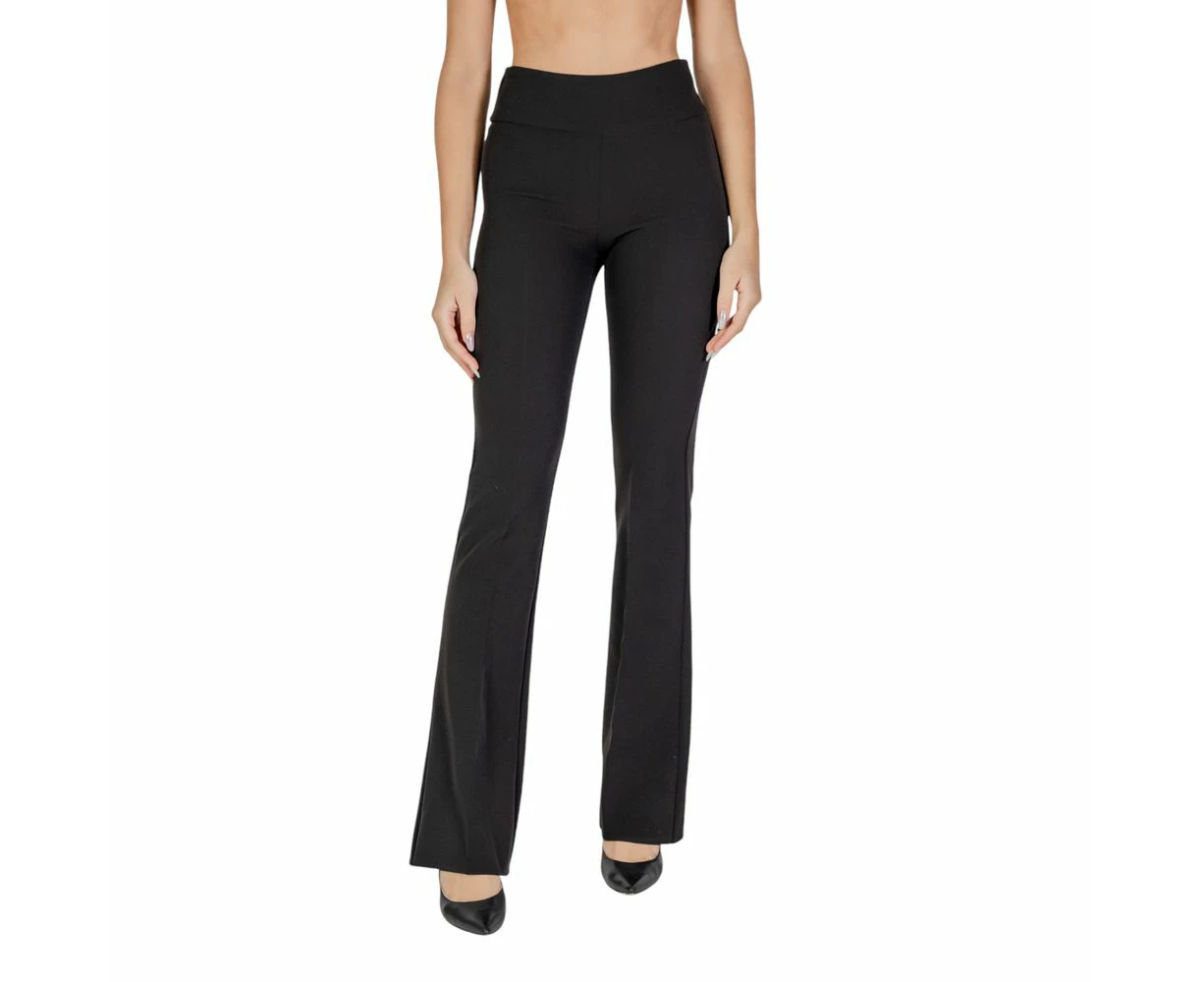 Sandro Ferrone Black Polyester Jeans & Pant