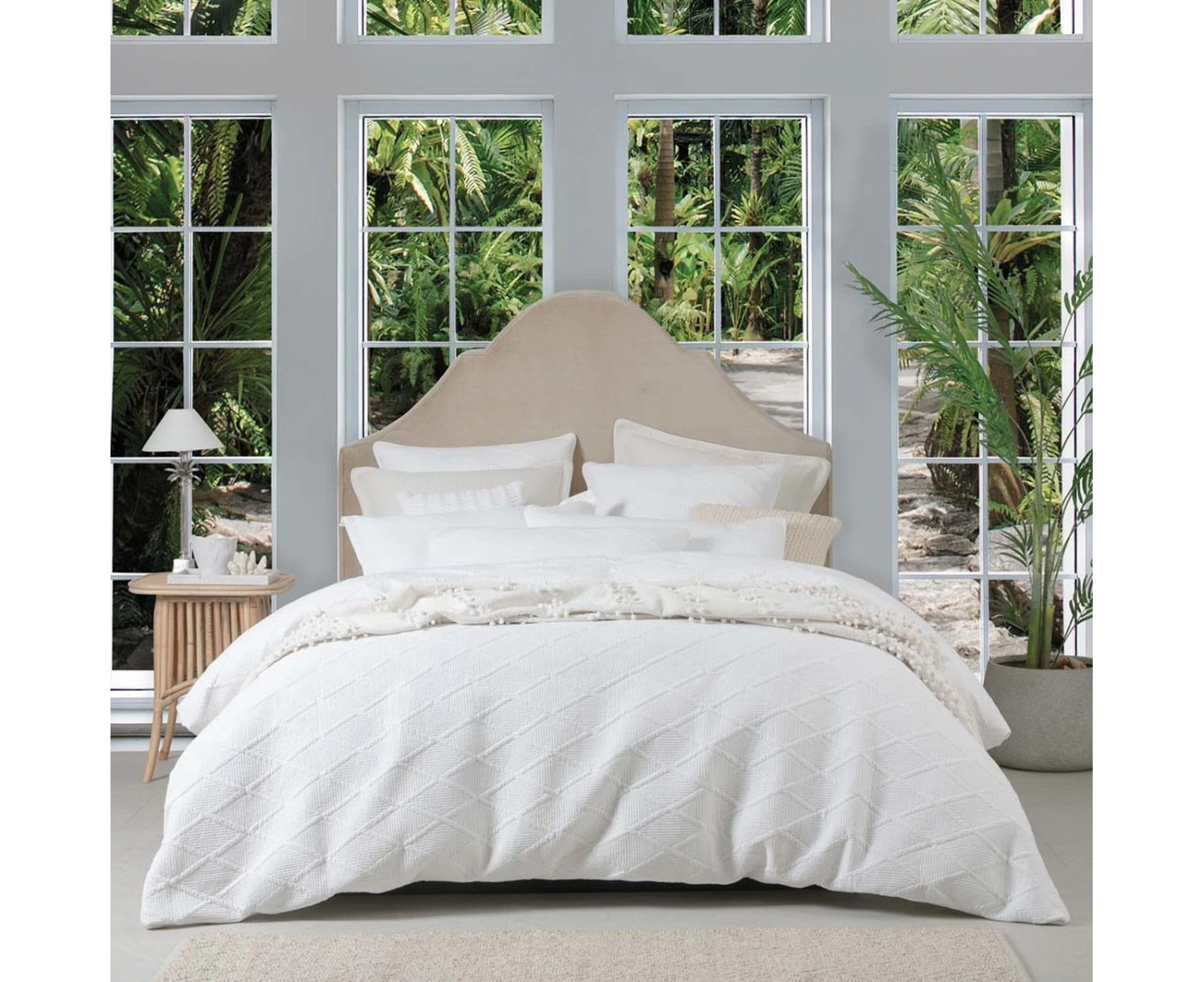 Private Collection Farley Quilt Cover Set White