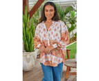 JAASE Auburn Print Novella Blouse