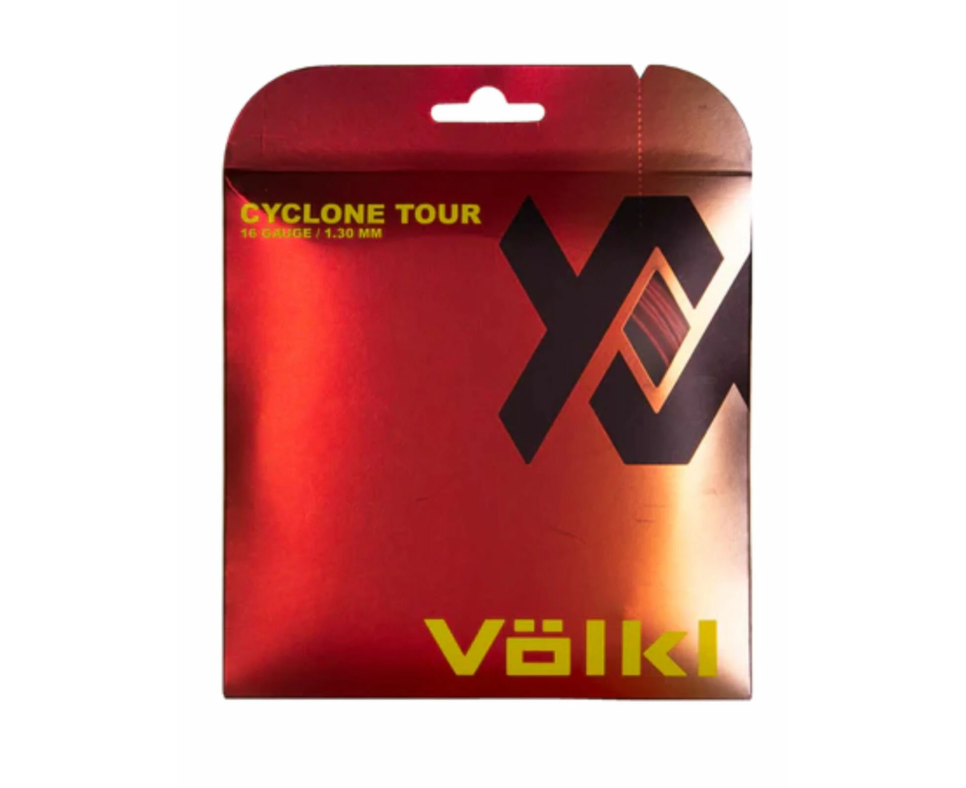 1 Pack Volkl Cyclone Tour 16g/1.30mm Tennis Racquet Strings - Red