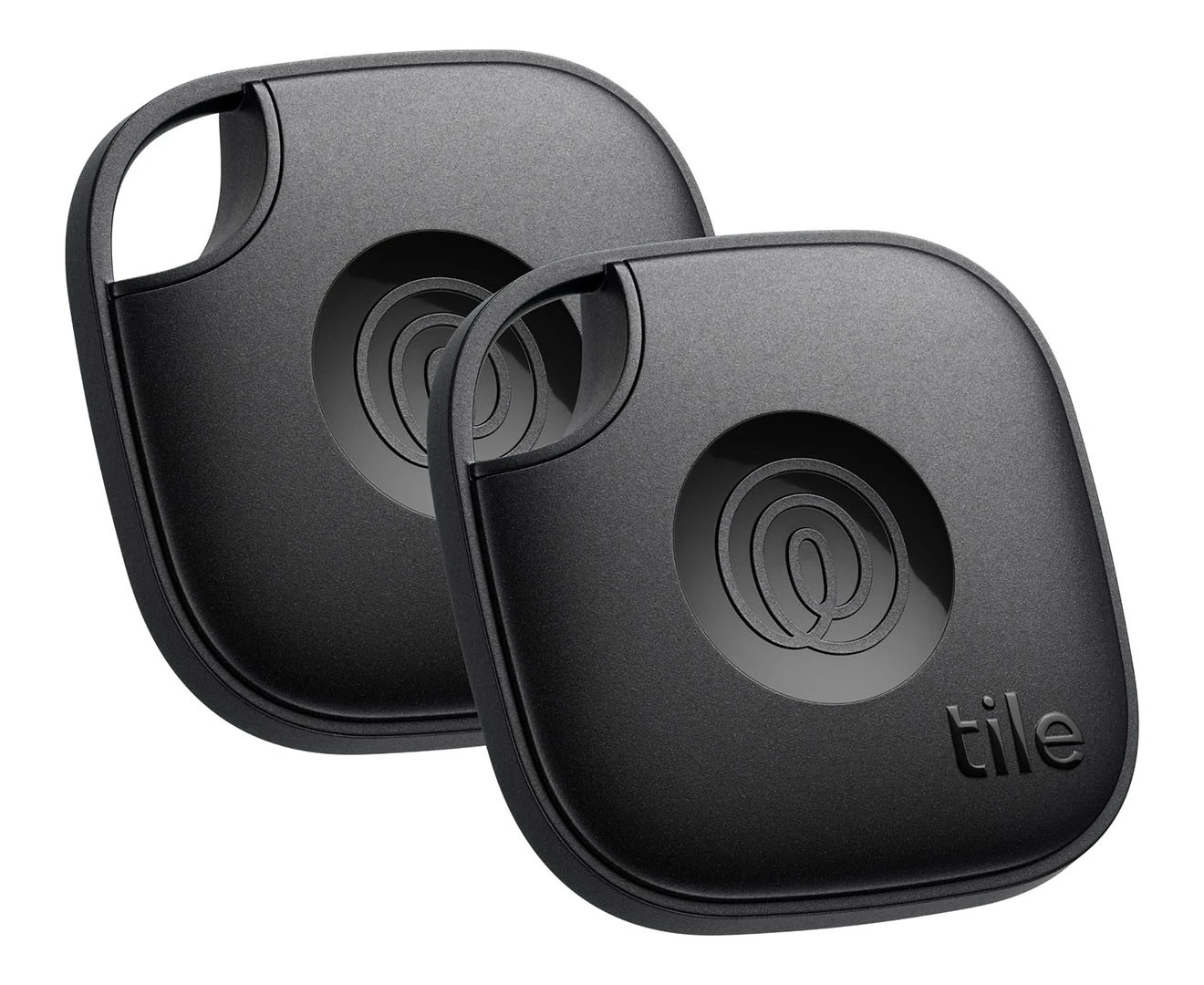 Tile Mate 2024 Bluetooth Tracker 2-Pack - Black